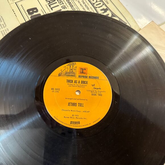 JETHRO TULL - Thick as A Brick - 1972 Vinyl Lp - Picture 8 of 8
